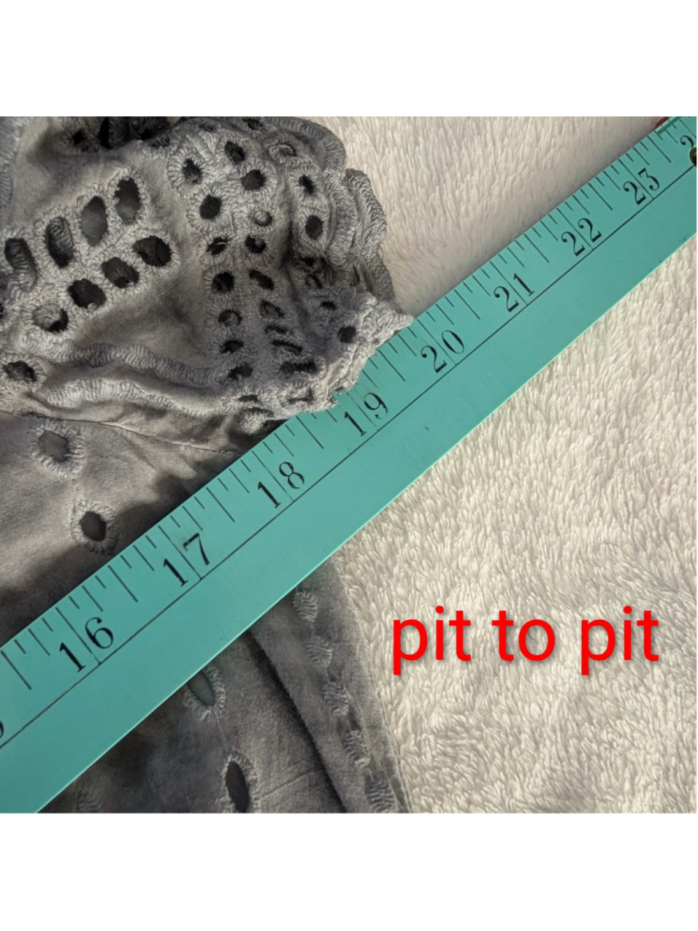 Young Fabulous & Broke Gray Eyelet Lace Maxi Dress - Large - Picture 5 of 10